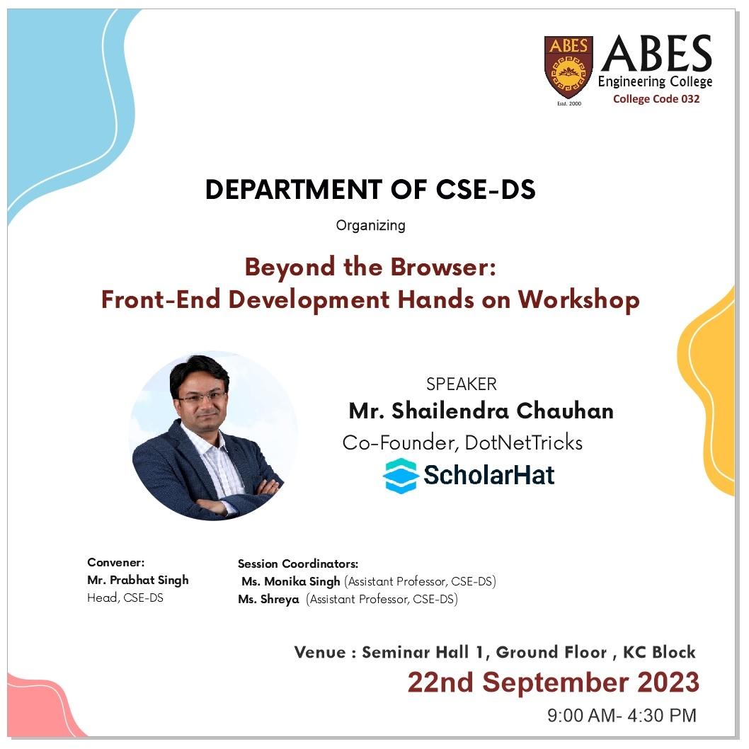 FRONT-END HANDS-ON WORKSHOP WITH SCHOLARHAT