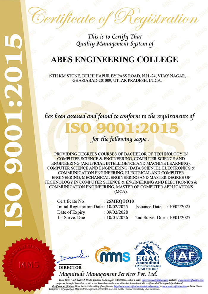ISO Certificate
